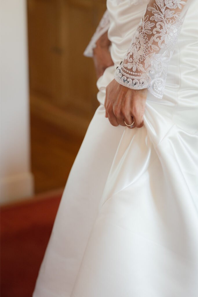photographie robe de mariée atelier Inès Aubin