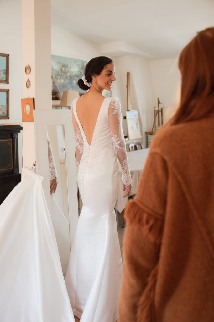 photographie robe de mariée atelier Inès Aubin