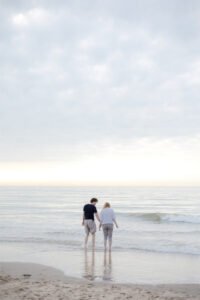 Couple shooting plage