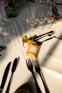 mariage dans le Poitou décoration table