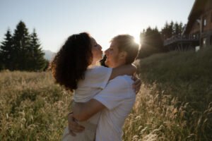 shooting couple montagne alpes