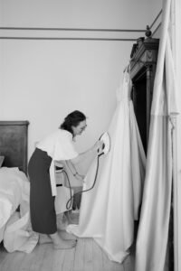 préparatifs de la mariée