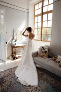 préparatifs de la mariée