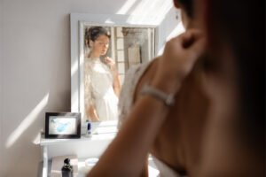 préparatifs de la mariée