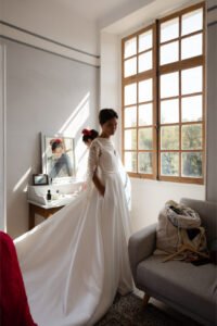 préparatifs de la mariée