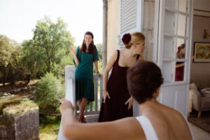 préparatifs de la mariée